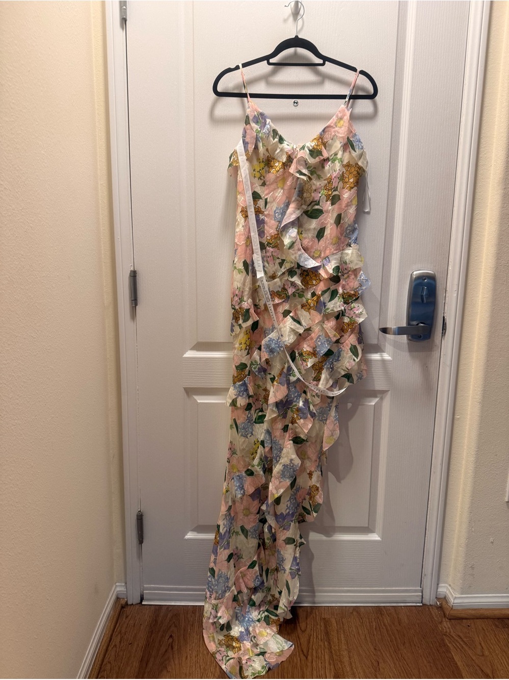 ELLIATT Cosima Asymmetrical Gown In Florals Size M NWT - Picture 5 of 8